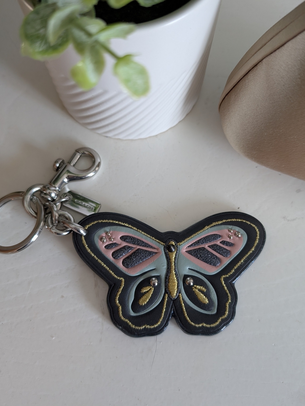 Coach Leather Butterfly Bag Charm/Keychain - EUC! - Picture 2 of 9